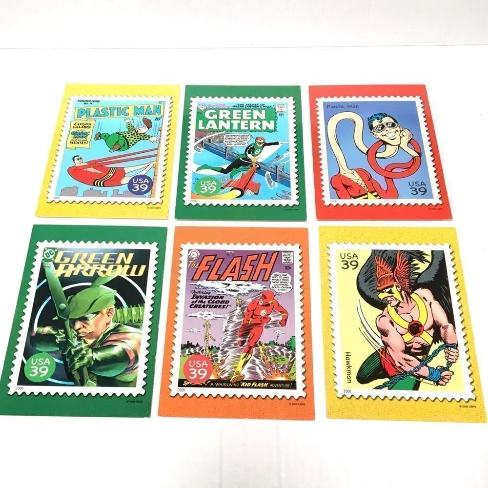 DC comics Super Hero 2005 postcards 6 pack‎